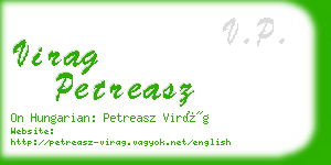 virag petreasz business card